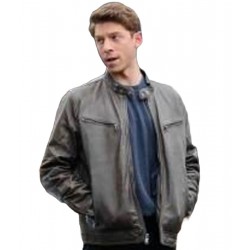 Will Hochman Blue Bloods S12 Grey Leather Jacket