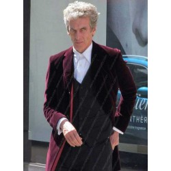 12 Doctor Who Maroon Velvet Coat