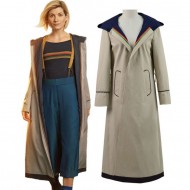 13 Doctor Who Jodie Whittaker Hooded Trench Coat