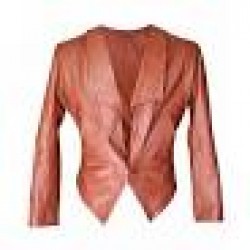 2 Broke Girls Caroline Channing Brown Leather Jacket