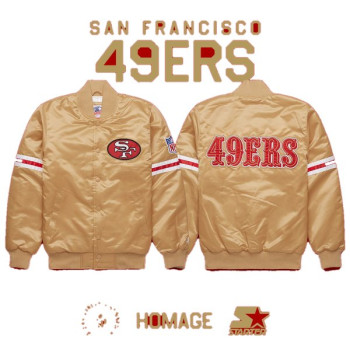 49ers Gold Jacket A Vintage Icon in NFL Fashion