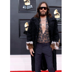 64th Annual Grammy Awards 2022 Jared Leto Black Coat