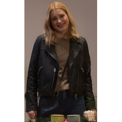Alexandra Breckenridge Classic Black Leather Moto Jacket Alexandra Breckenridge Classic Black Leather Moto Jacket