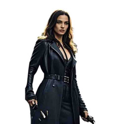 Ana de Armas Van Helsing 2 Black Leather Coat
