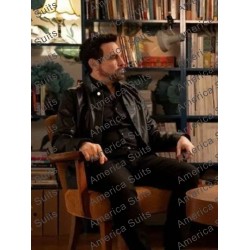 Anthony Marentino And Just Like That S01 Black Leather Jacket
