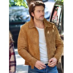 Atlas Corrigan It Ends with Us Suede Leather Jacket