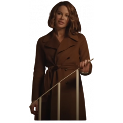 Canary Black Kate Beckinsale Brown Coat