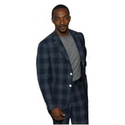 Captain America 2025 Anthony Mackie Checkered Coat