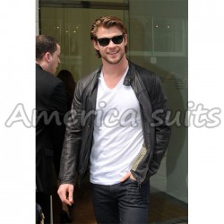 Chris Hemsworth Australian Actor Celebrity Leather Outfit