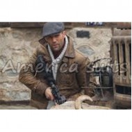 The Expendables II Jason Statham Distressed Leather Jacket