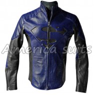 Superman Smallville Blue Leather Jacket