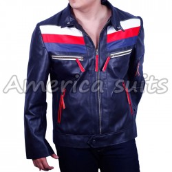 Casual Rider Leather Jacket For Men