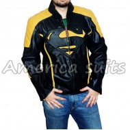 New Superman Cool Colors Black And Yellow‏ Leather Jackets