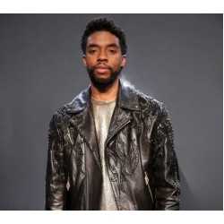 Chadwick Boseman Special Black Leather Jacket