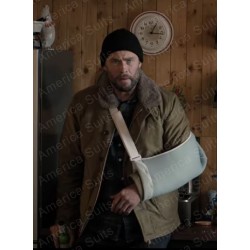 Chris Hemsworth Extraction 2 Shearling jacket
