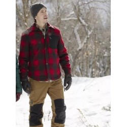 Christmas with the Campbells Justin Long Plaid Jacket
