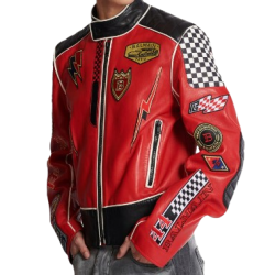 Custom Biker Red Jacket