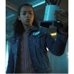 Taylor Russell Escape Room 2 Denim Jacket