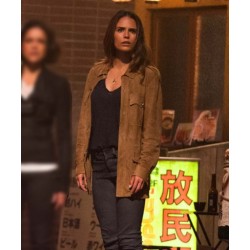 F9 Mia Brown Leather Jacket
