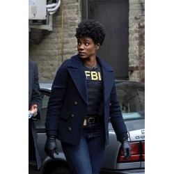 FBI S05 Tiffany Wallace Blue Peacoat