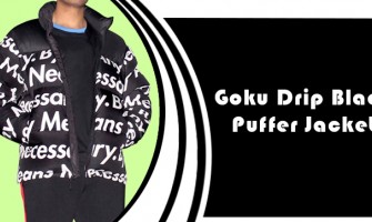 Drip Jacket  Black Puffer Goku Jacket
