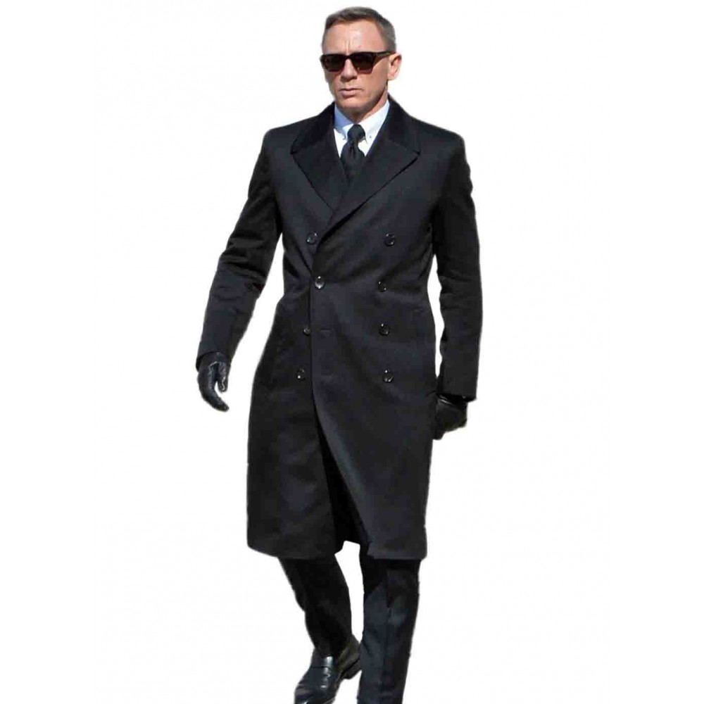 James Bond Spectre Navy Blue Great coat