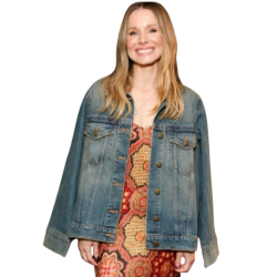 Kristen Bell Blue Denim Jacket