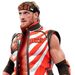 Logan Paul Orange Leather Vest