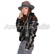 Zendaya Dancing With The Stars celebrity leather jacket