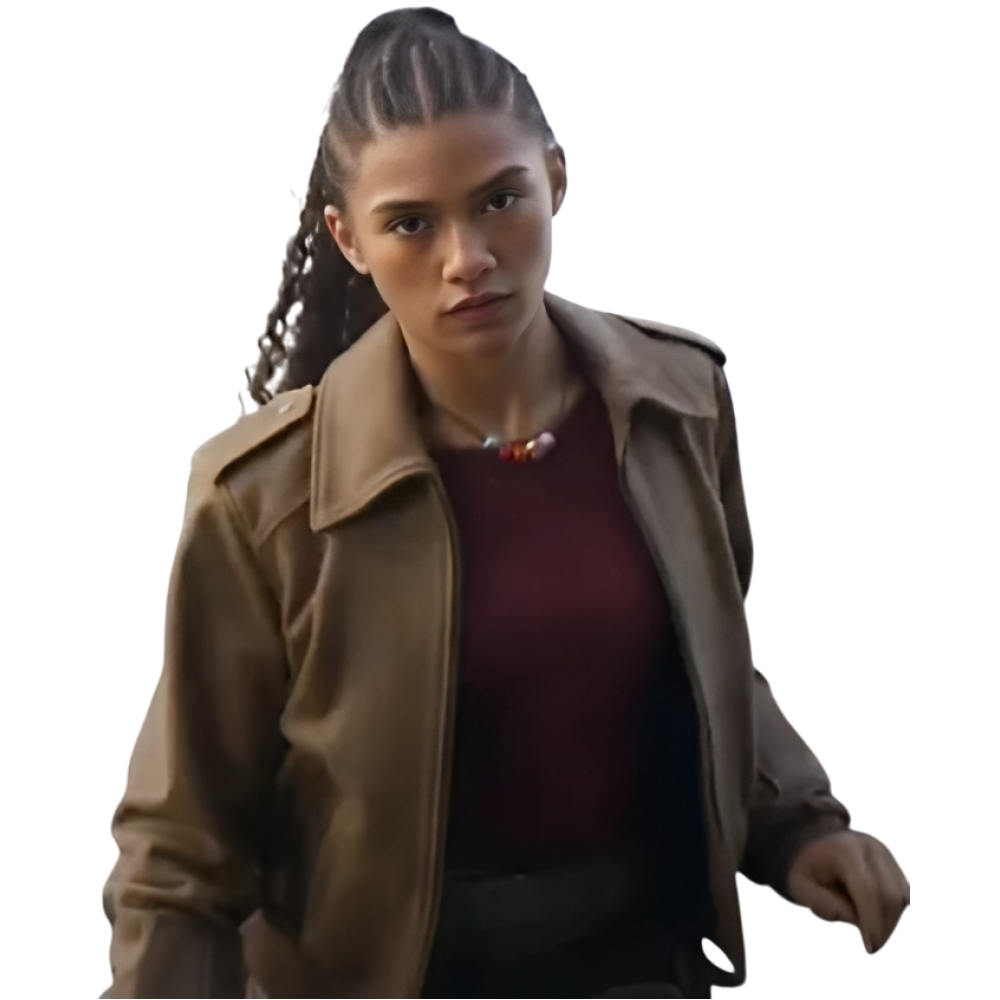 Clarisse La Rue Olympians 2025 Brown Bomber Jacket
