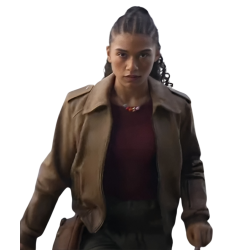 Clarisse La Rue Olympians 2025 Brown Bomber Jacket