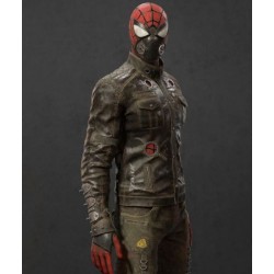 Post Johnson Apocalypse Spider Man Leather Jacket
