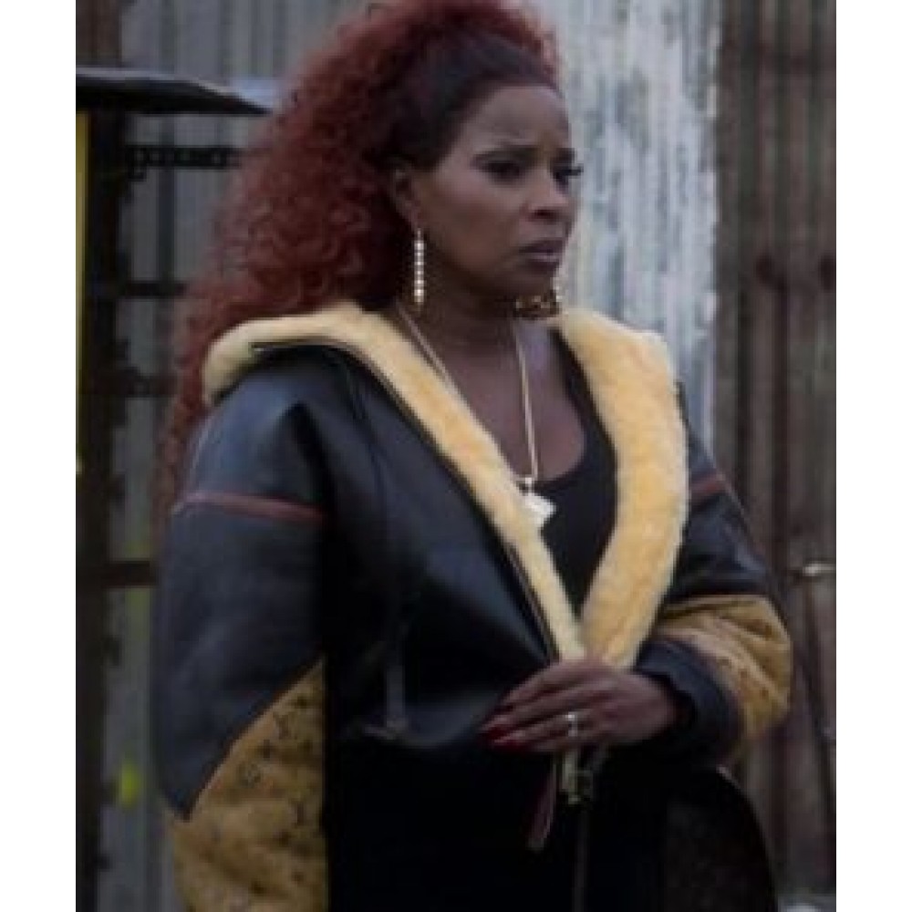 Louis Vuitton Brown leather jacket worn by Monet (Mary J. Blige) in Power  Book II: Ghost TV series