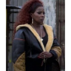 Power Book 2 Ghost Mary J. Blige Black Leather Jacket
