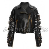 Straps and Buckles Zendaya Coleman Jacket | 30% OFF