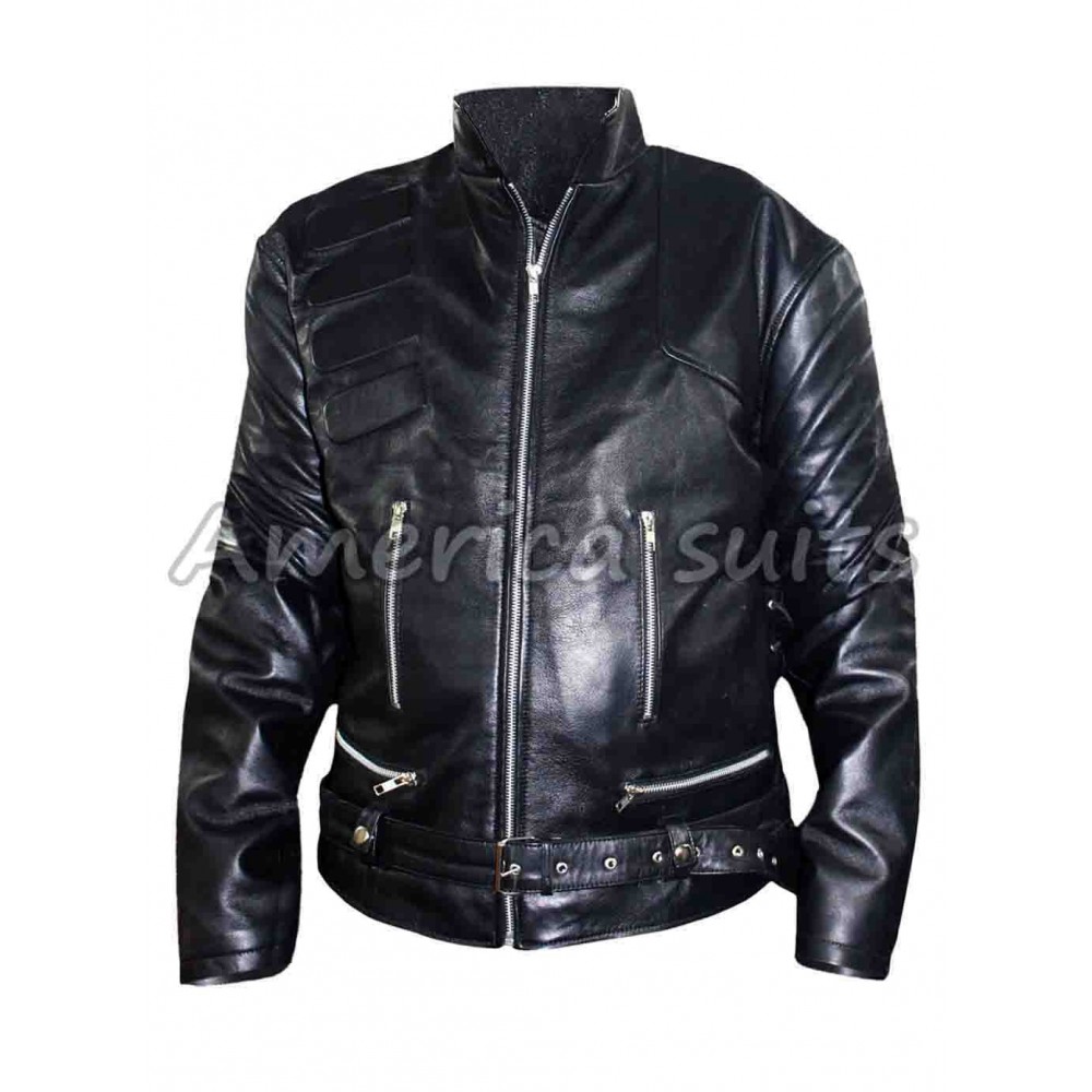 Arnold Schwarzenegger Terminator Genisys Movie Leather jacket