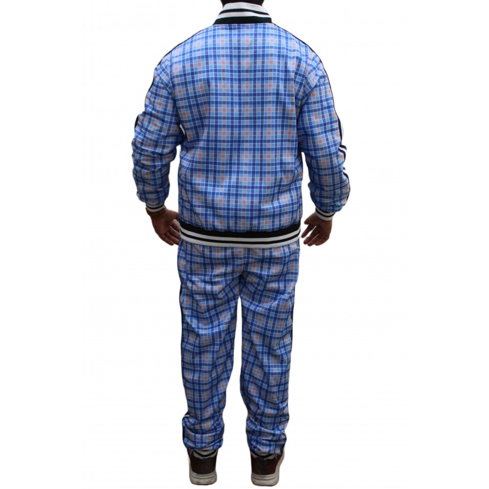 The Gentlemen Coach Blue Checkered Tracksuit