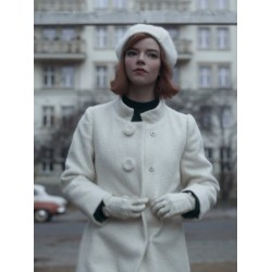The Queen’s Gambit Beth Harmon White Coat The Queen’s Gambit Beth Harmon White Coat