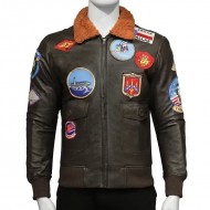 Top Gun Tom cruise Leather Jacket