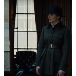 Wonder Woman 3 Gal Gadot Black Wool Coat