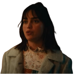 Your Monster 2024 Melissa Barrera Blue Long Coat