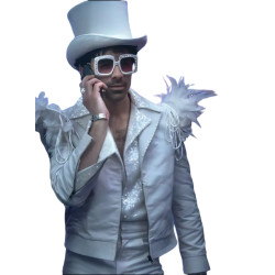 A Very Jonas Christmas Joe Jonas White Jacket