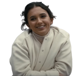 A Working Man Arianna Rivas White Bomber Jacket