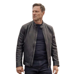 Aaron Eckhart Chief of Station Movie Leather Jacket