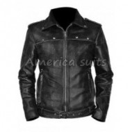 Aaron Paul A Long Way Down Leather Jacket