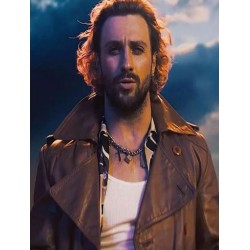 Aaron Taylor Johnson The Fall Guy Leather Coat