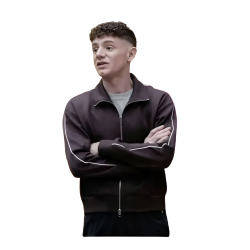 Abbott Elementary Chris Perfetti Brown Track Jacket