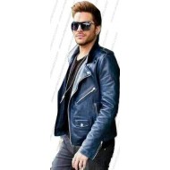 Adam Lambert Stylish Blue Jacket