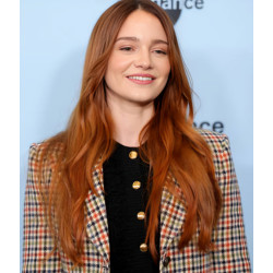 Aisling Franciosi Checkered Coat