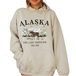 Alaska The Last Frontier Wildlife Hoodie